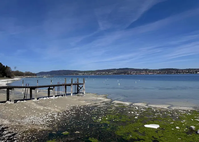公寓 Seeglueck Seeblau - Moderne Maisonette-wohnung Mit Balkon Und Parkplatz In Seenaehe In Konstanz-dingels-dorf